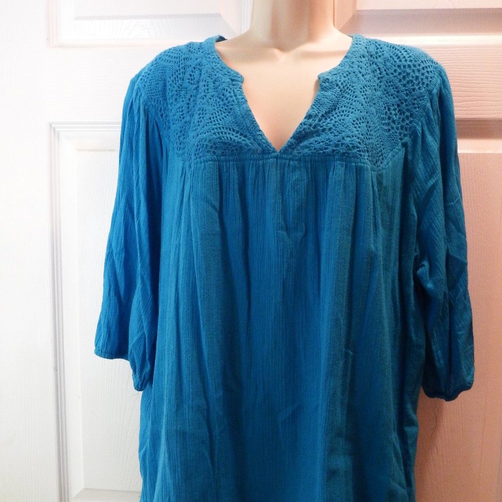 Women's 3/4 sleeve tunic, Size 2X